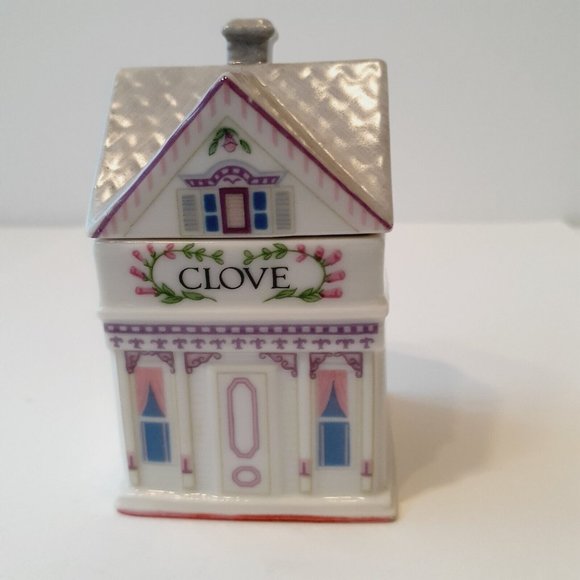 The Lenox Spice Village CLOVE Jar House Fine Porcelain 1989 - Picture 6 of 9